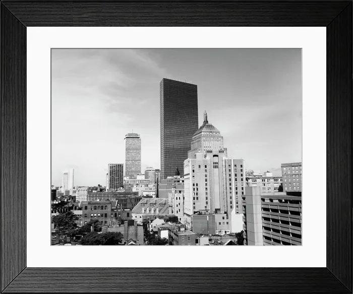 Framed Print : Boston Skyline Framed Print : Boston Skyline