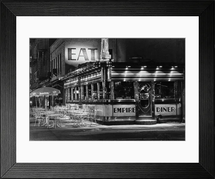 Framed Print : Empire Diner, Chelsea, Manhattan, NYC Framed Print : Empire Diner, Chelsea, Manhattan, NYC