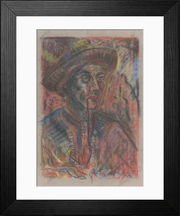 Framed Print : Farmer With A Pipe