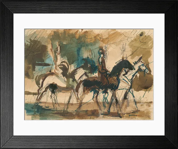 Framed Print : Study For The Riders Framed Print : Study For The Riders