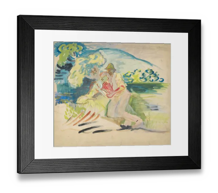 Framed Print : Man With A Dog Framed Print : Man With A Dog
