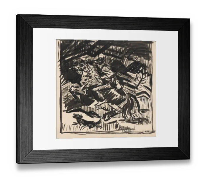 Framed Print : Rider, 1940. Creator: Arnold Peter Weisz-Kubincan Framed Print : Rider, 1940. Creator: Arnold Peter Weisz-Kubincan