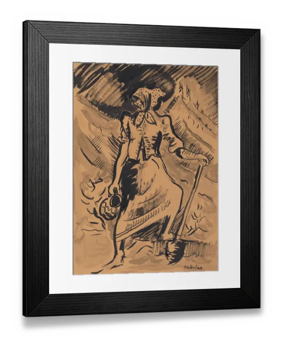 Framed Print : Woman, 1940-1944. Creator: Arnold Peter Weisz-Kubincan Framed Print : Woman, 1940-1944. Creator: Arnold Peter Weisz-Kubincan