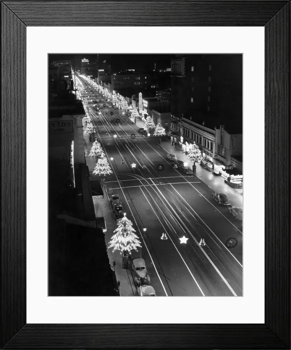 Framed Print : Hollywood Christmas Framed Print : Hollywood Christmas