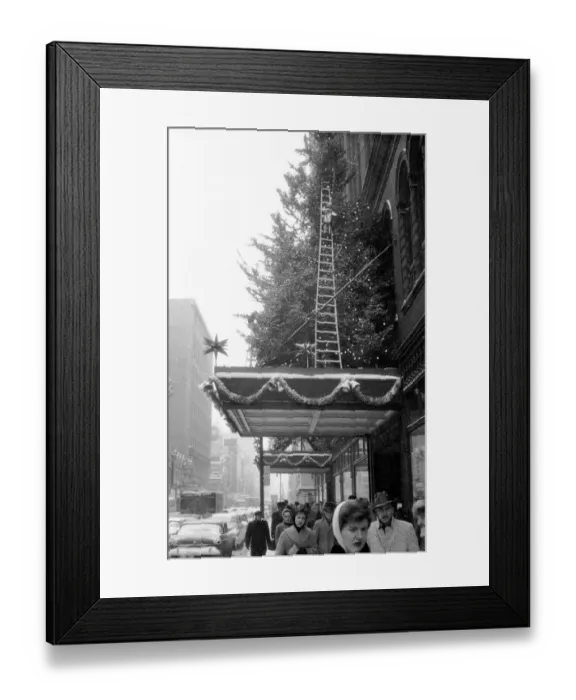 Framed Print : Montreal Pedestrians At Christmastime Framed Print : Montreal Pedestrians At Christmastime