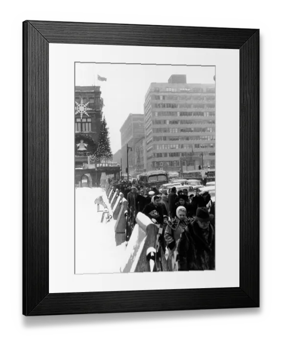 Framed Print : Montreal Pedestrians At Christmastime Framed Print : Montreal Pedestrians At Christmastime