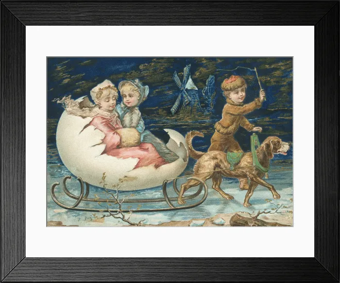 Framed Print : Victorian Christmas Sleigh Framed Print : Victorian Christmas Sleigh