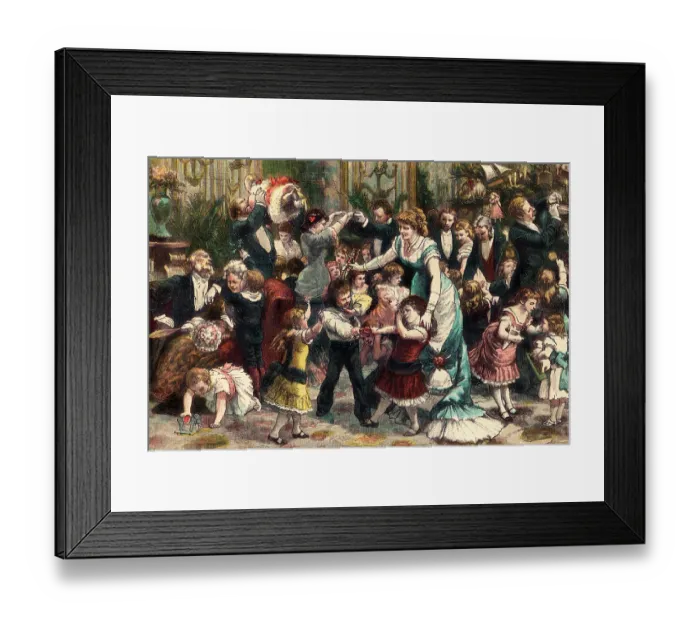 Framed Print : 1800s 1880s 1881 CHRISTMAS Framed Print : 1800s 1880s 1881 CHRISTMAS
