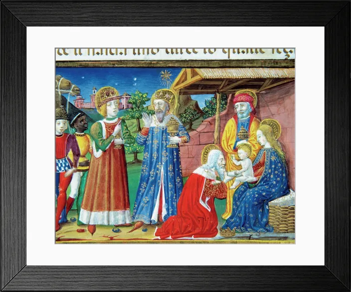 Framed Print : Jesus is shown to the Three Kings Framed Print : Jesus is shown to the Three Kings