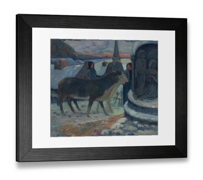 Framed Print : Christmas Night (The Blessing of the Oxen), 1902-1903. Artist: Gauguin, Paul Eugéne Henri (1848-1903) Framed Print : Christmas Night (The Blessing of the Oxen), 1902-1903. Artist: Gauguin, Paul Eugéne Henri (1848-1903)