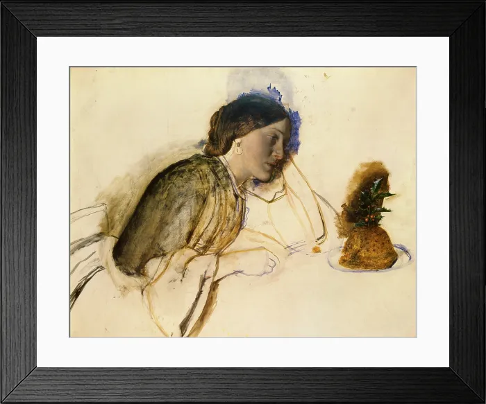 Framed Print : The Poor Actresss Christmas Dinner Framed Print : The Poor Actresss Christmas Dinner