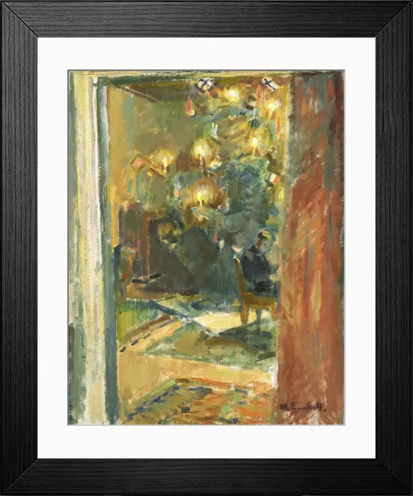 Framed Print : Christmas Tree in the Salon of Kilo Manor, Early 1920s Framed Print : Christmas Tree in the Salon of Kilo Manor, Early 1920s
