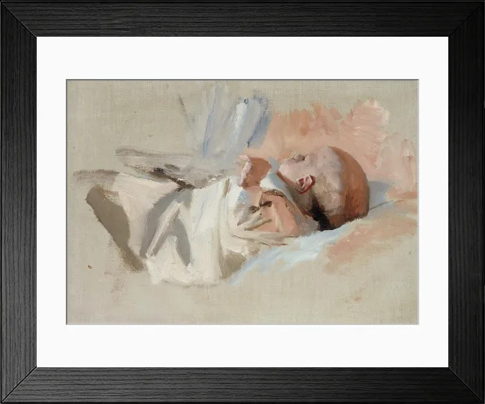 Framed Print : Lying Child Framed Print : Lying Child