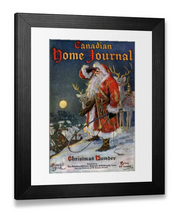 Framed Print : Candian Home Santa Framed Print : Candian Home Santa