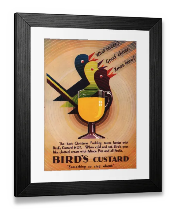 Framed Print : Custard Christmas Design Framed Print : Custard Christmas Design