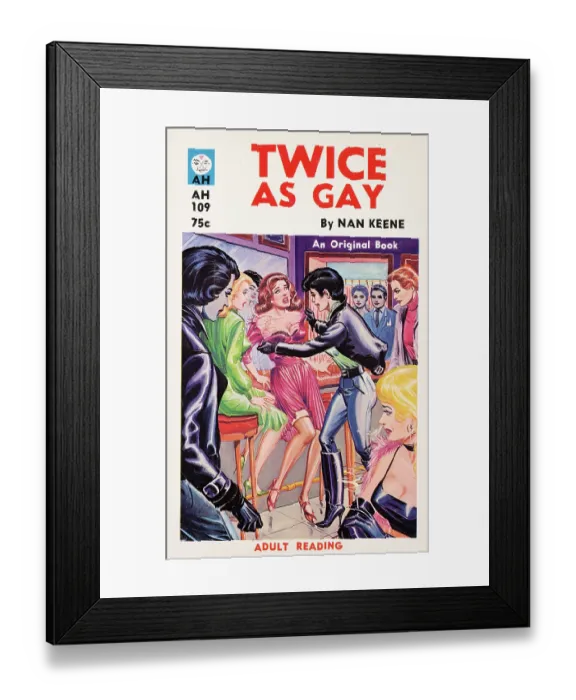 Framed Print : Twice As Gay Framed Print : Twice As Gay