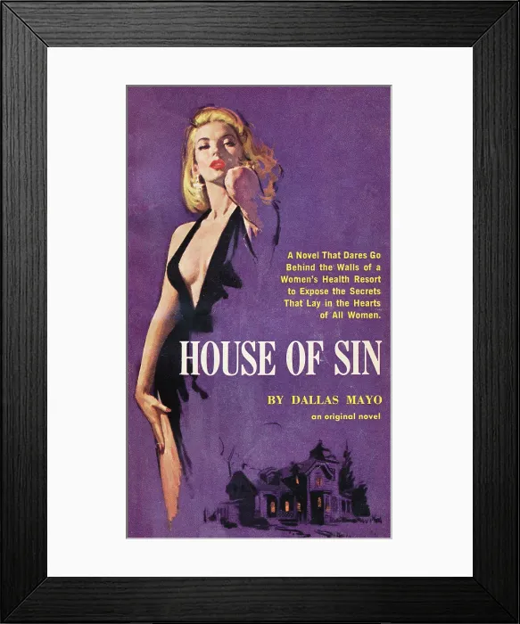 Framed Print : House of Sin Framed Print : House of Sin