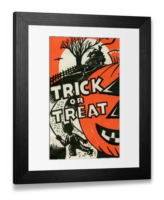 Framed Print : Trick or Treat - Jack-O-Lantern lane Framed Print : Trick or Treat - Jack-O-Lantern lane