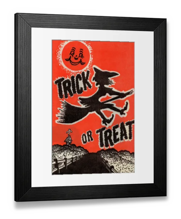 Framed Print : Trick or Treat - Witch by Smiling Moon Framed Print : Trick or Treat - Witch by Smiling Moon