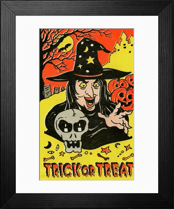 Framed Print : Trick or Treat - The Witch Framed Print : Trick or Treat - The Witch