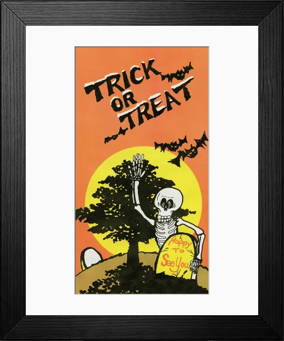 Framed Print : Trick or Treat -Happy to See You Framed Print : Trick or Treat -Happy to See You