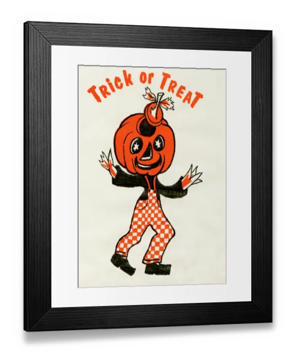 Framed Print : Trick or Treat - Peter Pumpkinhead Framed Print : Trick or Treat - Peter Pumpkinhead