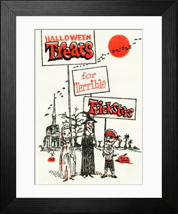 Framed Print : Treats for Terrible Tricksters Framed Print : Treats for Terrible Tricksters