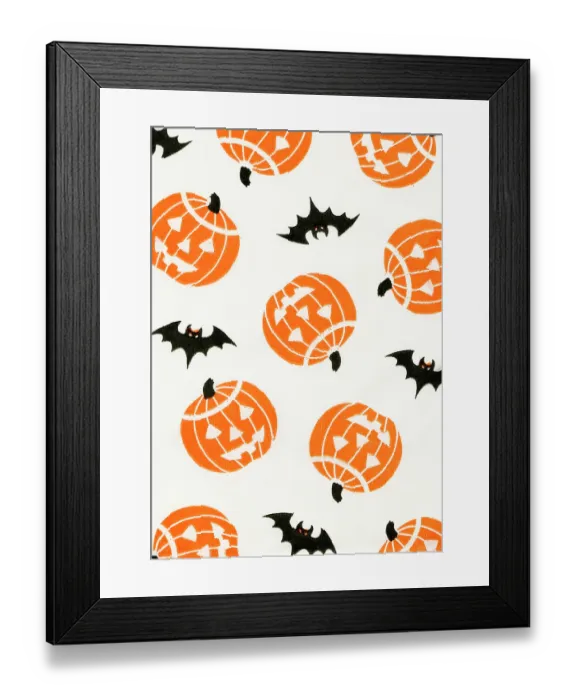 Framed Print : Bats and Jack-o-Laterns Framed Print : Bats and Jack-o-Laterns