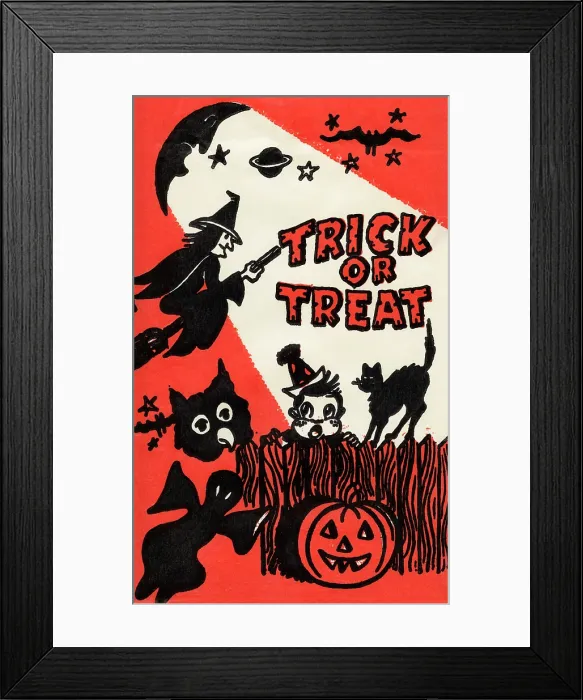 Framed Print : Trick or Treat - All the Scares Framed Print : Trick or Treat - All the Scares