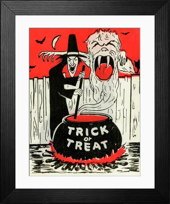Framed Print : Trick or Treat - Witch Summoning Framed Print : Trick or Treat - Witch Summoning
