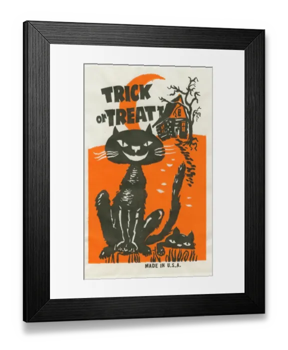 Framed Print : Trick or Treat - Cat Framed Print : Trick or Treat - Cat