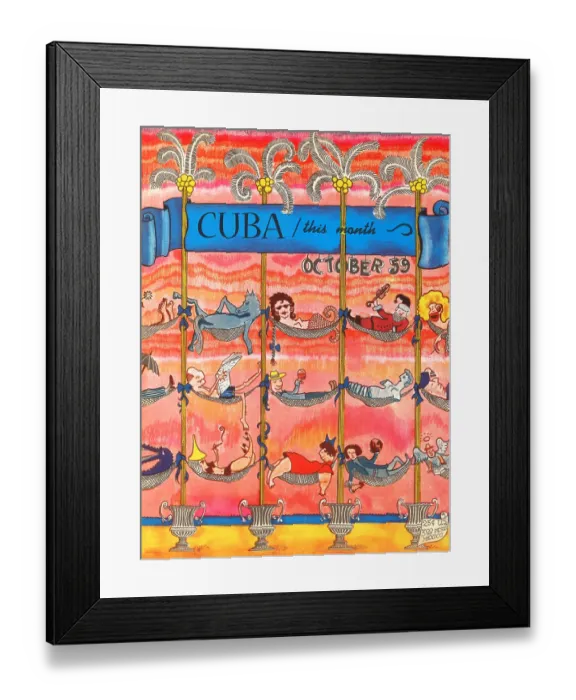 Framed Print : Cuba This Month October 59 Framed Print : Cuba This Month October 59