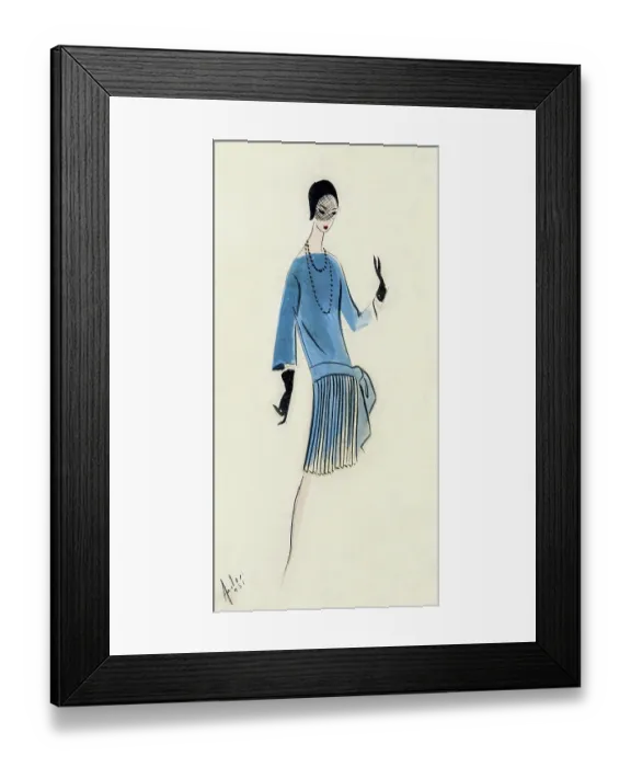 Framed Print : The Flapper's Poise Framed Print : The Flapper's Poise