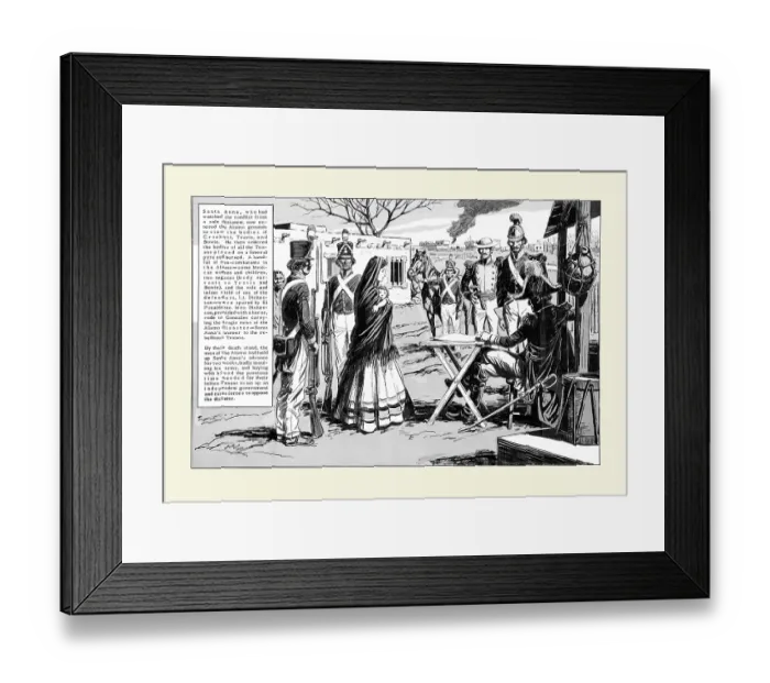 Framed Print : Santa Anna Enters the Alamo Framed Print : Santa Anna Enters the Alamo
