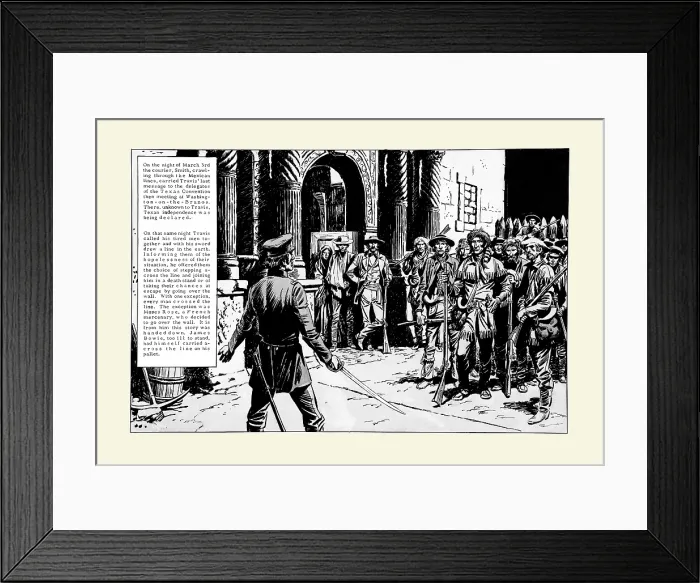 Framed Print : Travis Called his Men Framed Print : Travis Called his Men