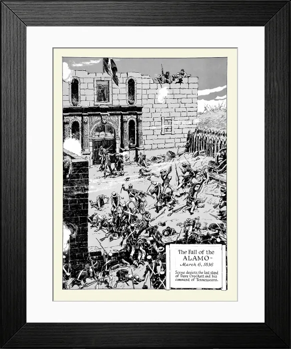 Framed Print : The Fall of the Alamo Framed Print : The Fall of the Alamo