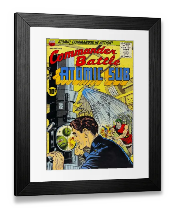 Framed Print : Commander Battle and the Atomic Sub #6 Framed Print : Commander Battle and the Atomic Sub #6