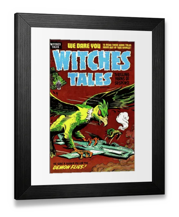 Framed Print : Witches Tales #28 Demon Flies! Framed Print : Witches Tales #28 Demon Flies!