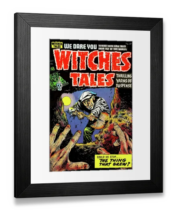 Framed Print : Witches Tales #27 The Thing That Grew? Framed Print : Witches Tales #27 The Thing That Grew?