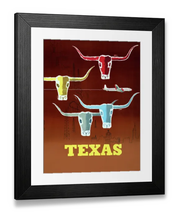 Framed Print : Texas Longhorns by Air Framed Print : Texas Longhorns by Air