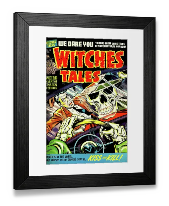 Framed Print : Witches Tales #20 Kiss and Kill! Framed Print : Witches Tales #20 Kiss and Kill!