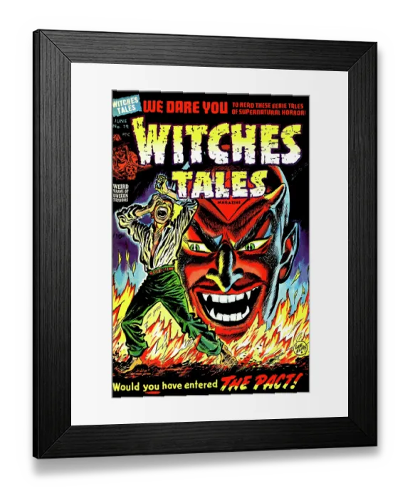 Framed Print : Witches Tales #19 The Pact! Framed Print : Witches Tales #19 The Pact!