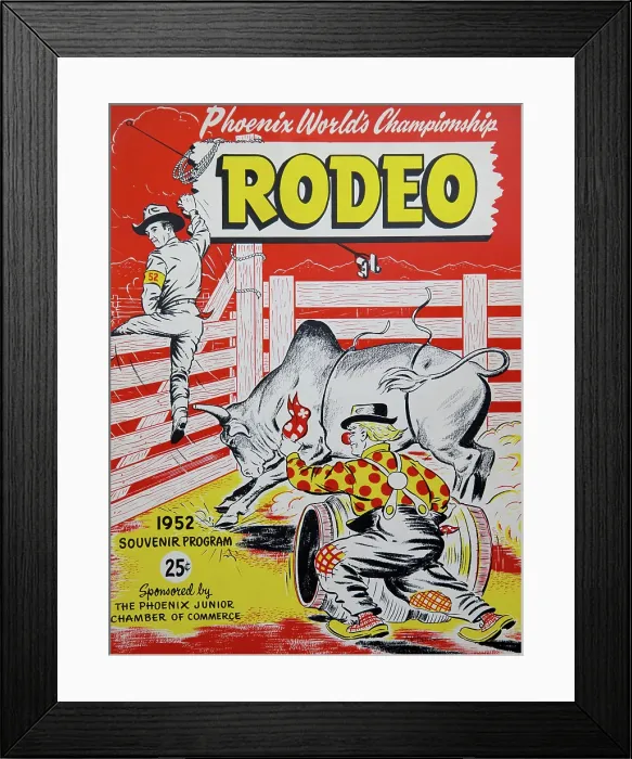 Framed Print : Phoenix world championship rodeo Framed Print : Phoenix world championship rodeo