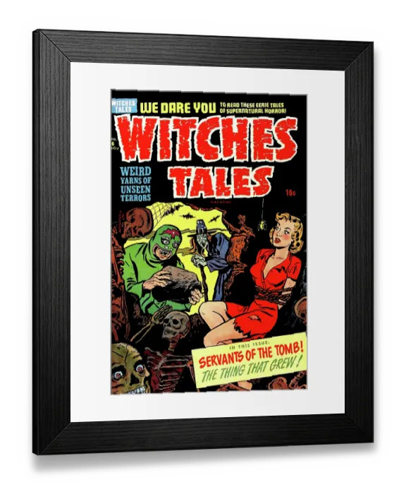 Framed Print : Witches Tales #6 Servants of the Tomb! Framed Print : Witches Tales #6 Servants of the Tomb!