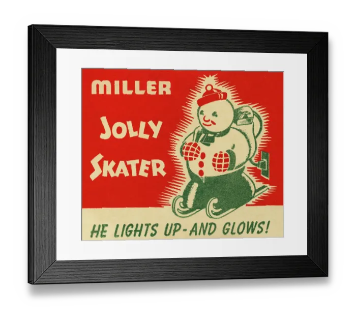 Framed Print : Miller Jolly Skater