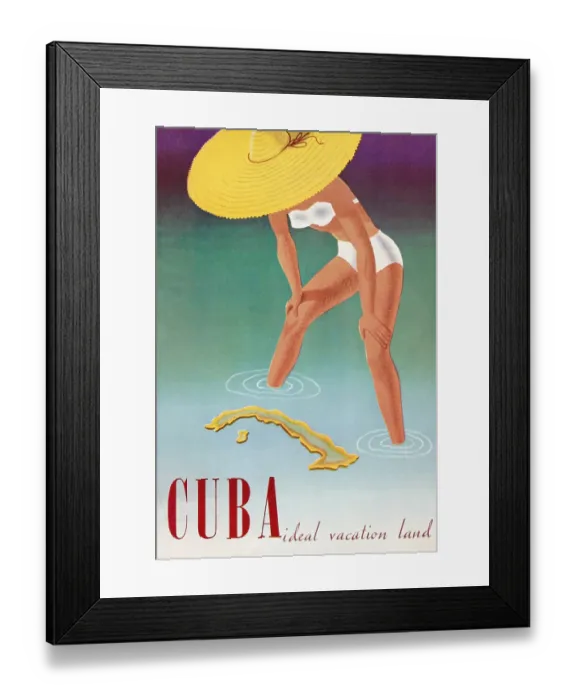 Framed Print : Cuba; Ideal Vacation Land Framed Print : Cuba; Ideal Vacation Land
