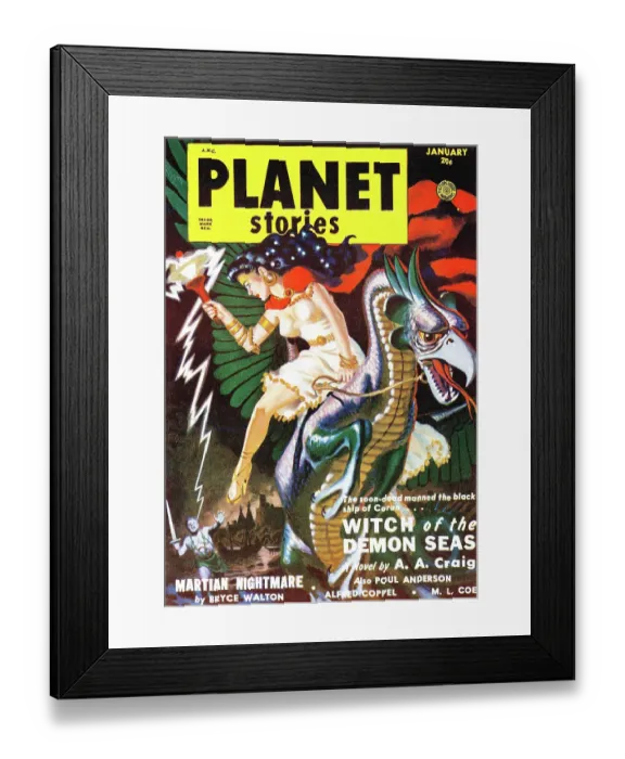 Framed Print : Witch of the Demon Seas Framed Print : Witch of the Demon Seas