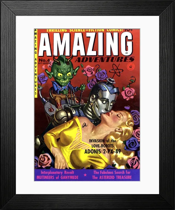 Framed Print : Invasion of the Love Robots Framed Print : Invasion of the Love Robots