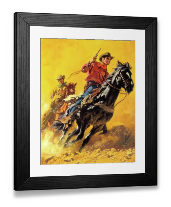 Framed Print : Two Cowboys Framed Print : Two Cowboys