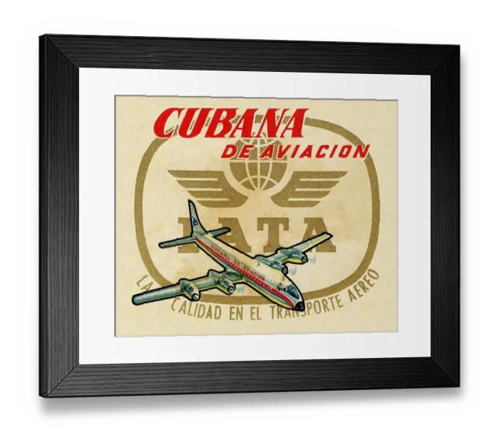 Framed Print : Cubana de Aviacion Framed Print : Cubana de Aviacion